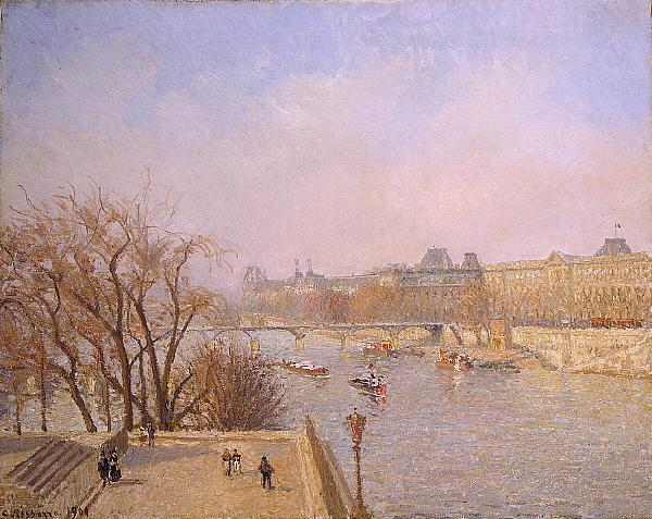 Camille Pissarro The Louvre: Morning Germany oil painting art